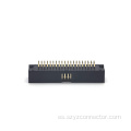 Conector de encabezado de caja de 1.27 mm Dual fila recta